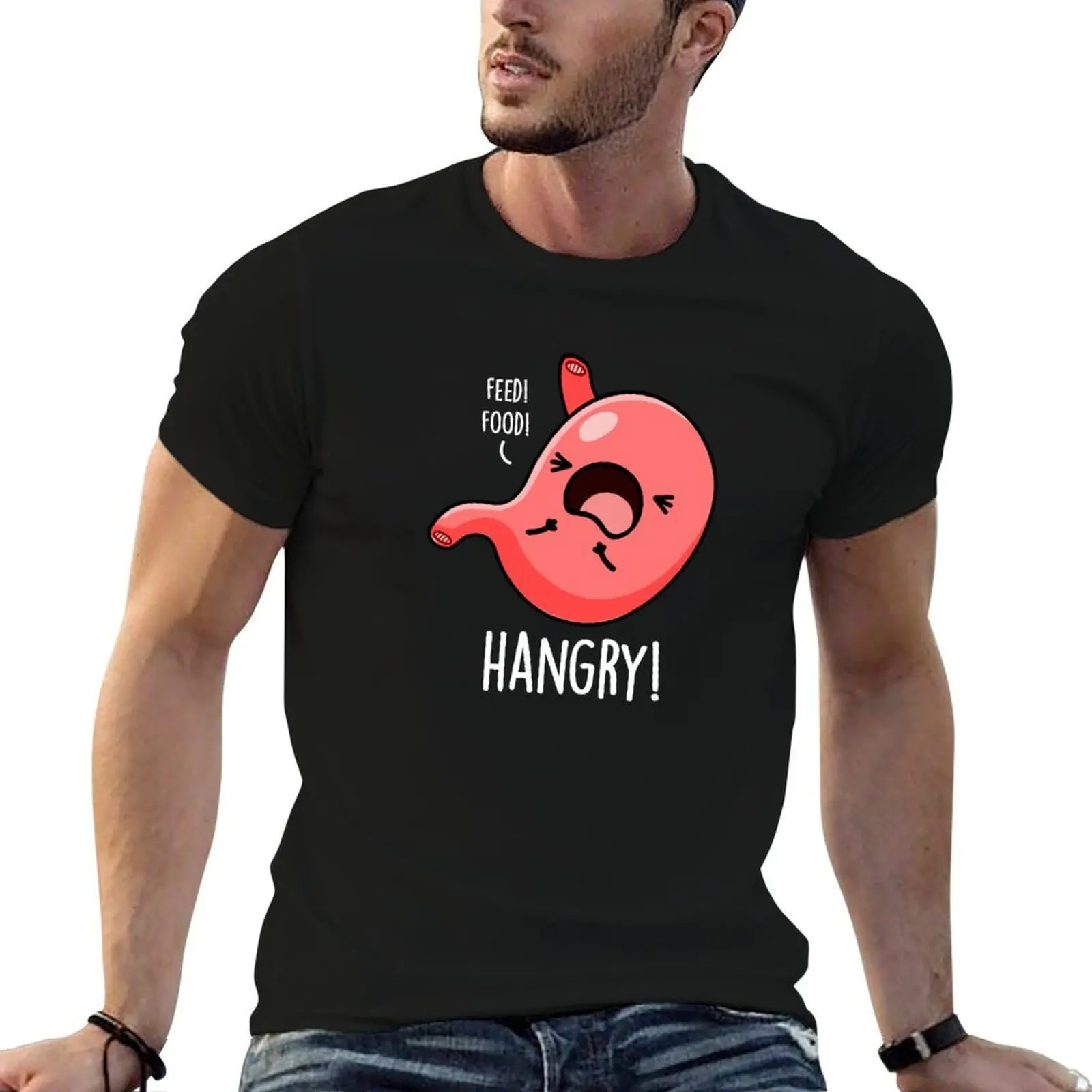 

Hangry Funny Hungry Angry Stomach Puns T-Shirt t shirt men 100% cotton luxury brand funny t shirts man T-Shirt