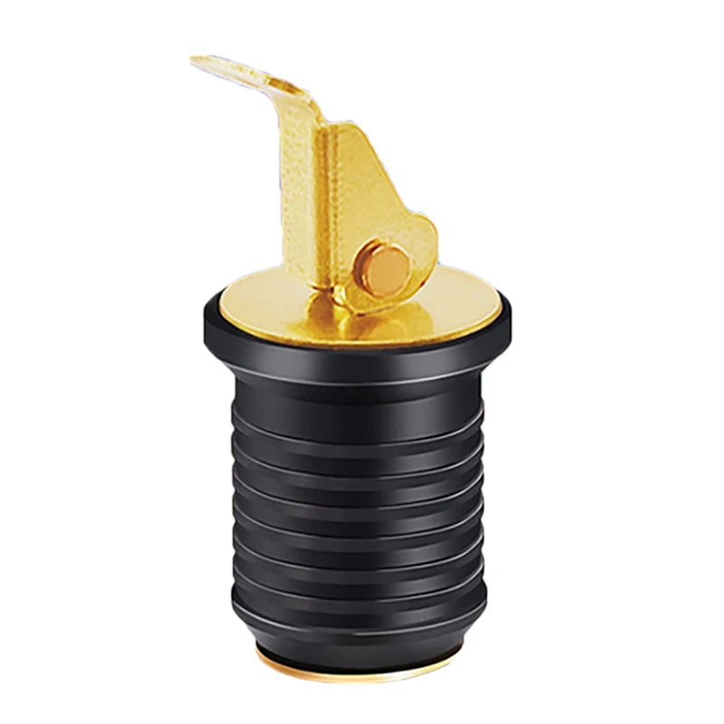 Brass Screw Type Compression Plug Drain Plug Bung Socket Boat Expandable Rubber Bait Well Plug Marine Accessories