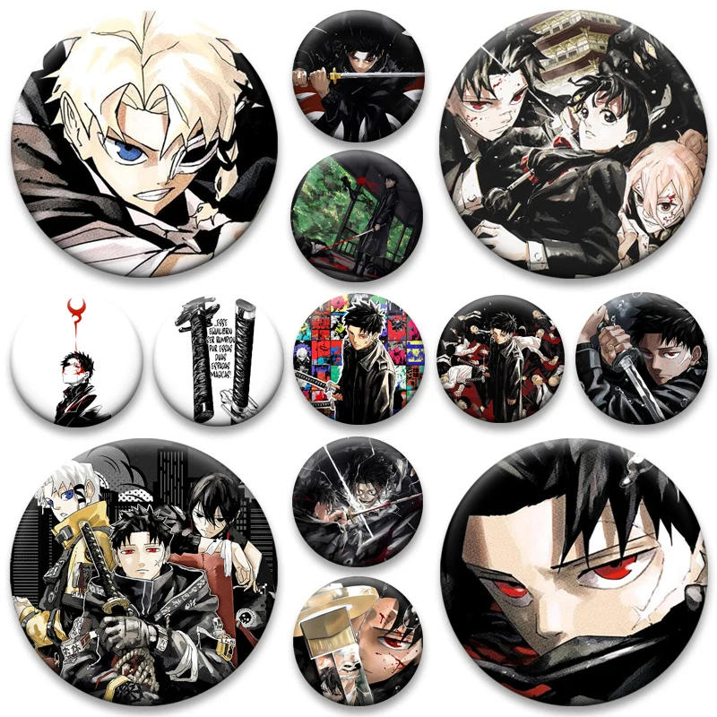 

Anime Kagurabachi Pins,Rokuhira Chihiro Cartoon Badge,Handmade Tinplate Brooches,Breastpin for Backpack Clothes Gift Accessorys