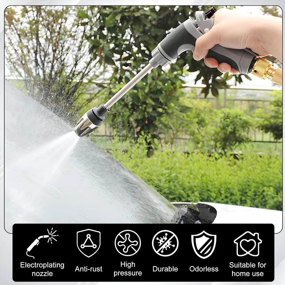 Pressure Washer High Pressure Water Gun Portable Washer for Car Floor Wall Cleaning With 360° Rotating for Three Spray Modes