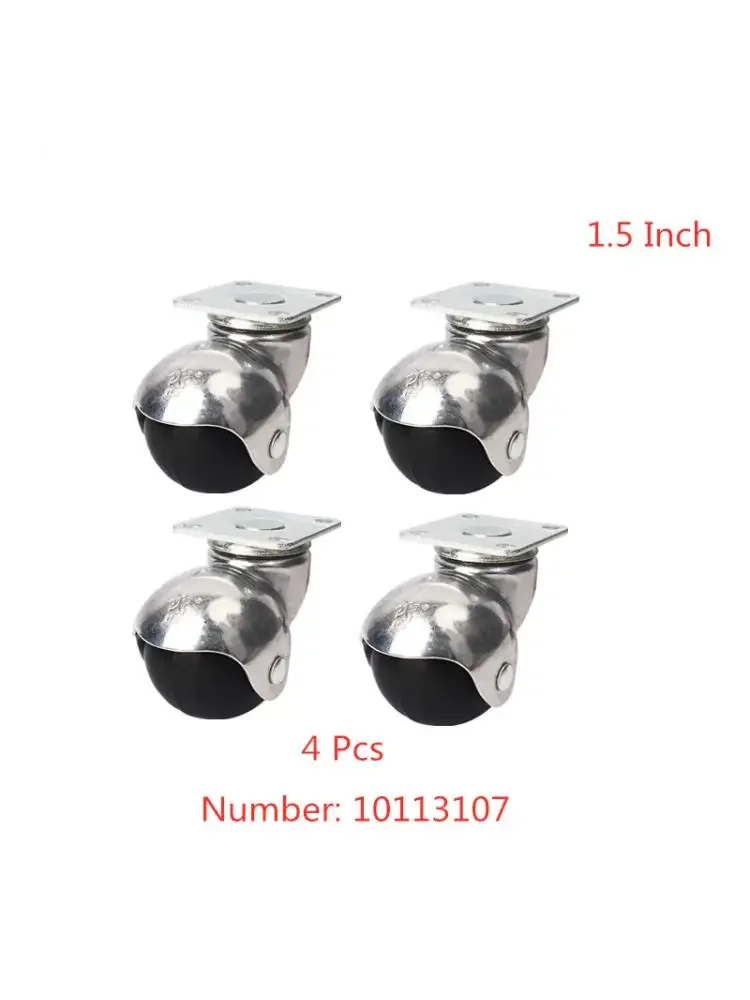 

4 Pcs/Lot Caster 1.5 Inch Square Light Sofa Furniture Round Wheel Smooth Wear-resistant