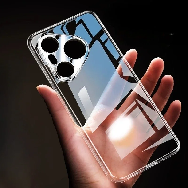 EUCAGR Ultradünne Silikon-weiche TPU-Hülle für Huawei Pura 80 Pro+ Plus, Rückseite für Pura 80 Ultra, schützende Capa Fundas Coque