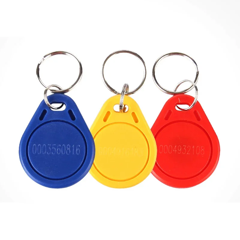 10PCS EM4100 TK4100 125khz ID Keychain Read Only Proximity Keyfobs Tag  Smart Secure Door Entry Access Control ID Keychain