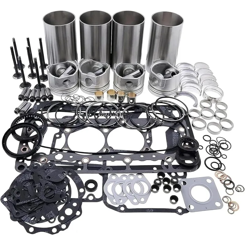 

Overhaul Rebuild Kit Compatible for Kubota V2203 Engine L4300 L4310 KX121 KX161 Bobcat 331 334 341 763H 773 7753 Replacement