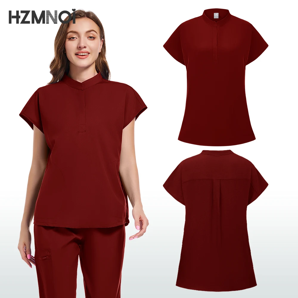 

Medical Uniform Surgical Uniforms Woman Scrub Set Doctor Nurse Workwear Clinical Overalls Beauty Salon Top Pants Nursing Clothes