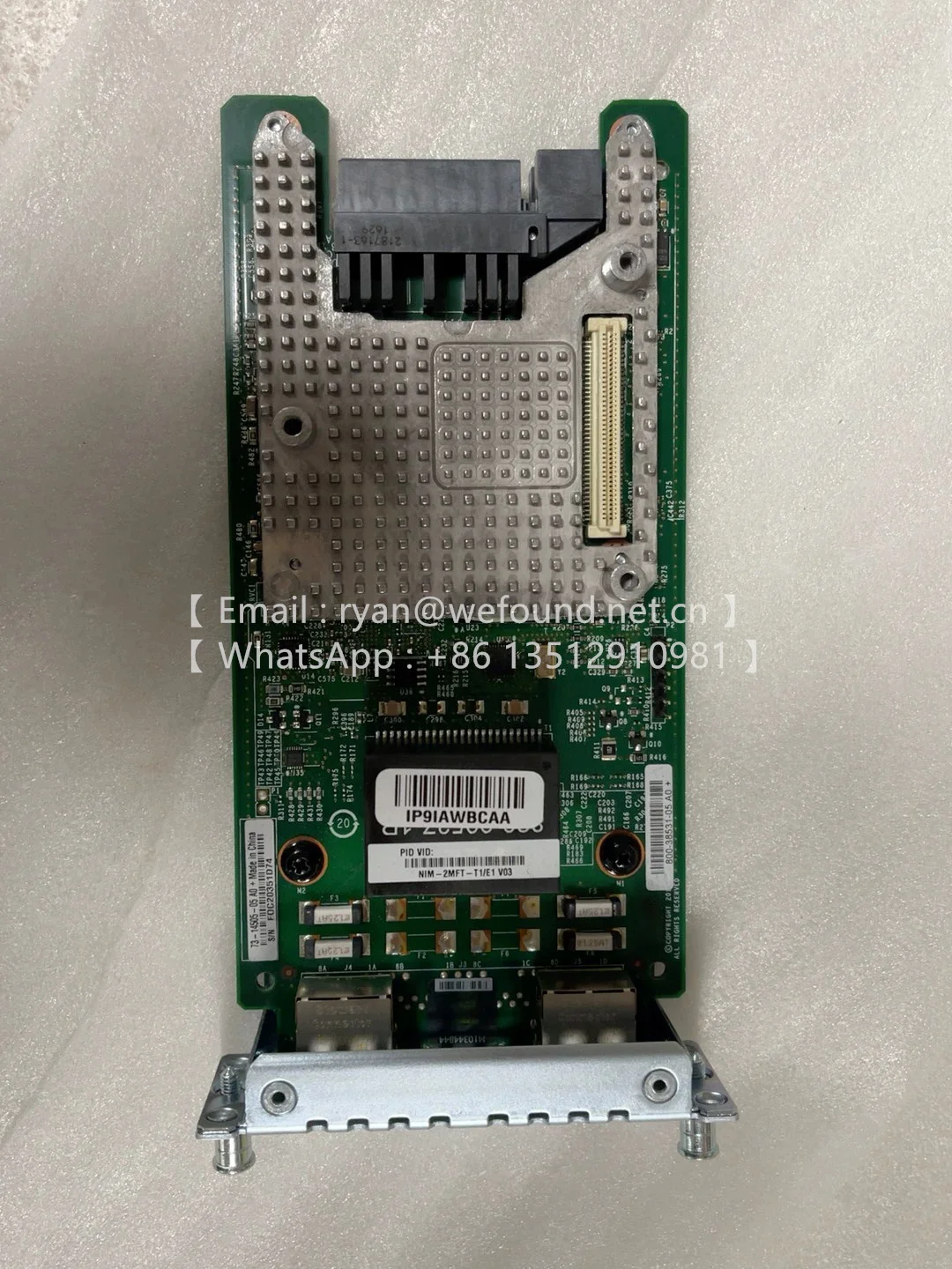 NIM-2MFT-T1/E1   NIM-4MFT-T1/E1  NIM-8MFT-T1/E1  Voice and WAN Network Interface Module