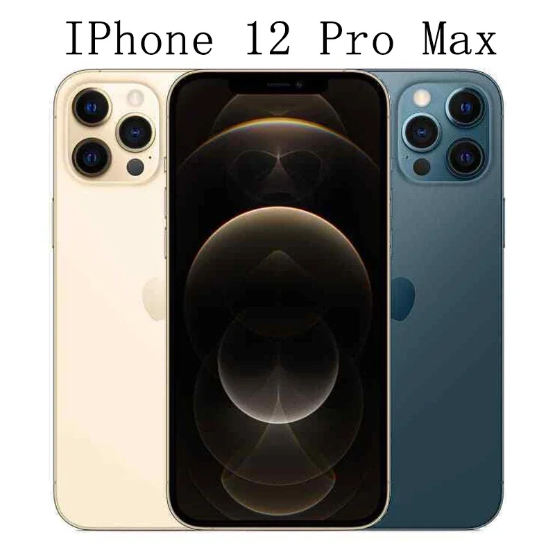 Apple iPhone 12 Pro Max 5G Telefon komórkowy Face ID NFC Triple 12MP IOS A14 Bionic Hexa Core 128/256/512GB 6.7'' IPhone 12 Pro Max