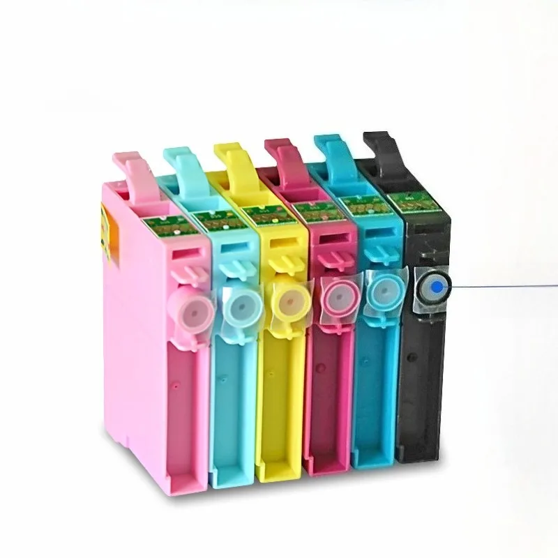 Для Epson T0791 T0792 T0793 T0794 T0795 T0796 Совместимый картридж со стилусом Фото 1400 PX700W PX800FW P50 принтер