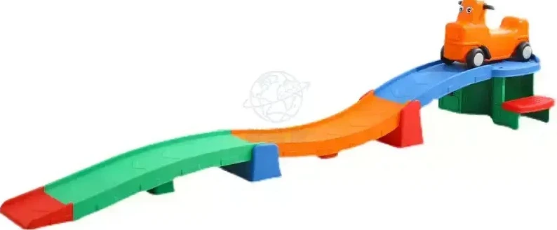 

Plastic Roller Coaster Toy Sliding Car Educational Amusement Playset For Kids