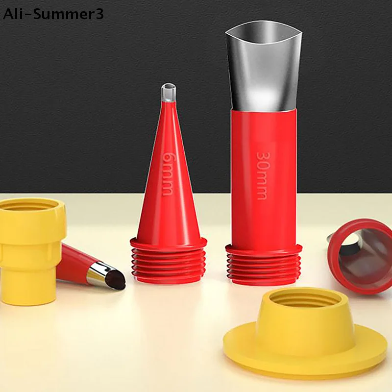 

【Sr3】22 Pieces Silicone Welding Tools Stainless Steel Welding Nozzle Glue Applicator Mastic Sink Seal