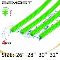 BEMOST 4pcs Green Car Wiper Blade Silica gel Silicon Refill Strips for Hybrid Type Wiper Blade 6mm 26