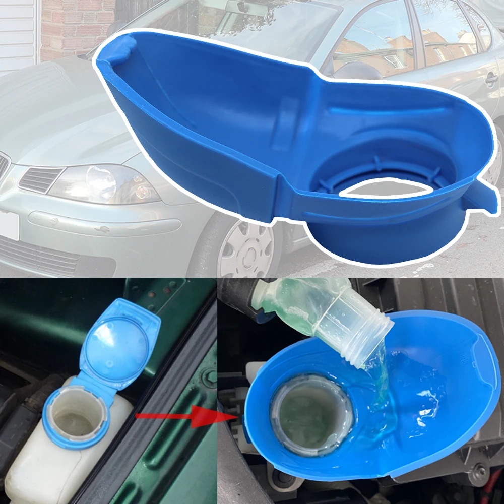 

For SEAT Cordoba 6K 6L 1993 1994 1995 1996 1997 - 2008 Fluid Reservoir Wiper Lid Wash Funnel Washer Tank Bottle Cover Filler Cap