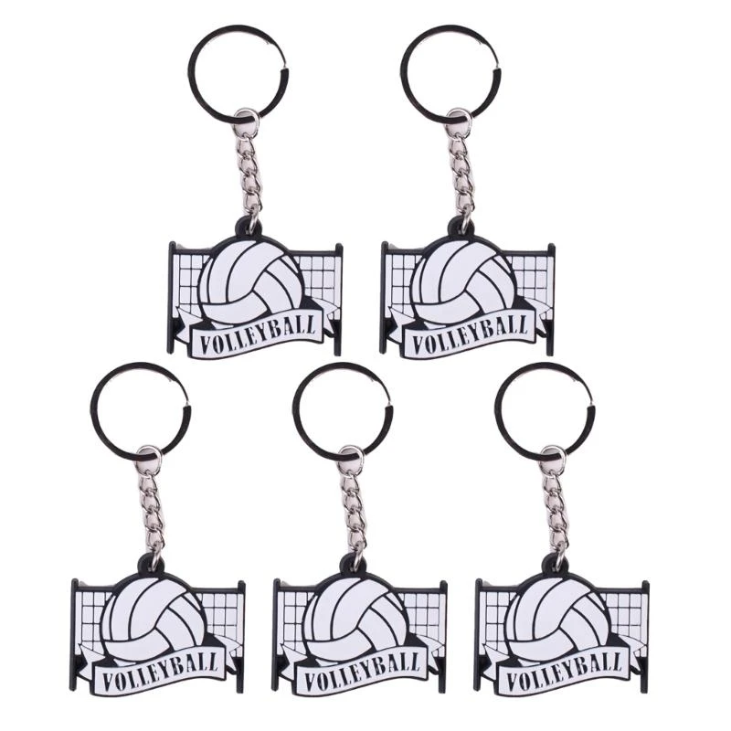 

5pcs/Set Volleyball Ball Ball Ball Coolchain Bag Bag Back BrackChain Brackpack Care Car Keyser Holder Keycains