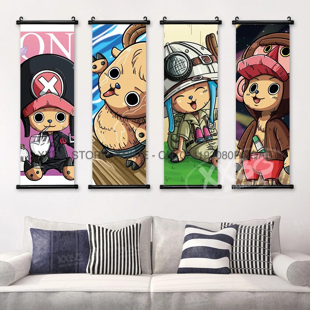 ONE PIECE Scrolls Bilder Marco Anime Poster Kaido Home Decor Chopper Wandkunst GROSSE MOM Hängende Malerei Katakuri Wandbild Yamato – Detail 3