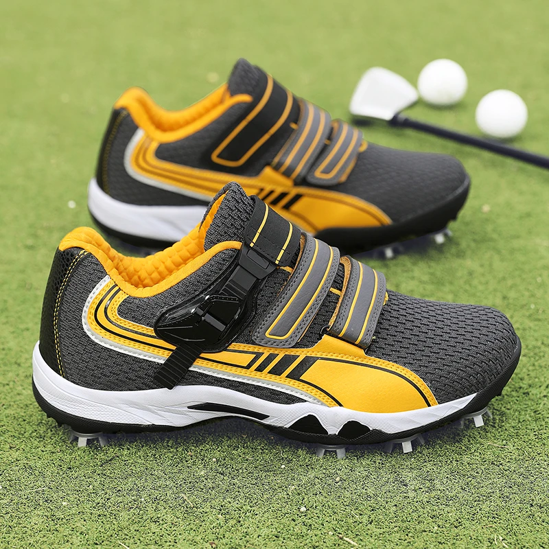 

Summer Golf Shoes for Men Women Good Quality Athletic Shoes Unisex Anti-Slippery Spikes Golf Training Couples Brand Sport Shoes