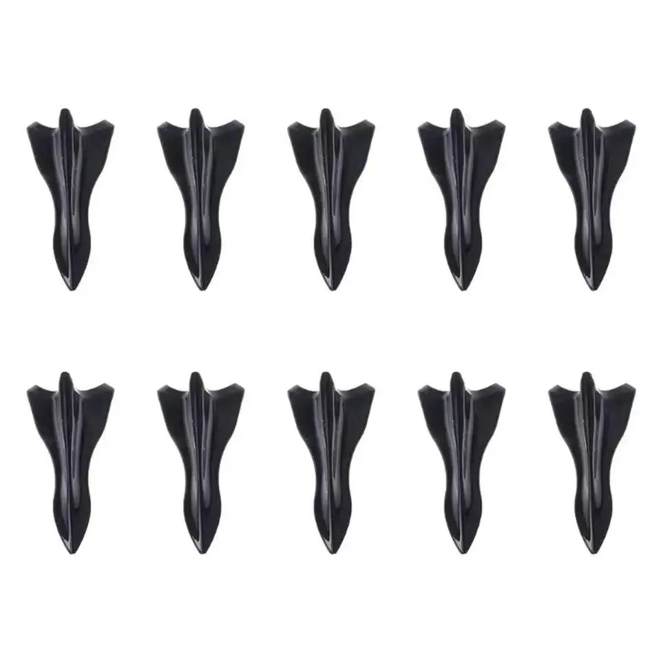 10 Stuks Universele Achterdak Haaienvinnen Spoiler Vleugel Kit Auto Dak Spoiler Bumper Spoiler Haai Fin Diffuser Vortex Generator