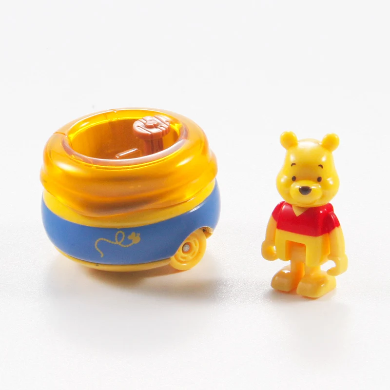 TOMY Modello di visualizzazione per auto giocattolo in lega 02 Winnie The Pooh Bear Veicolo da collezione Set di binari per treni per auto non radiocomandati