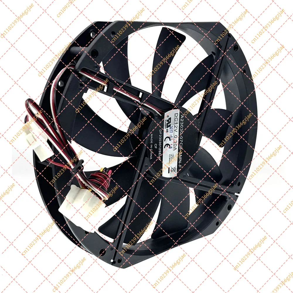 230mm 12V Mute Cooling Fan A23030-07CB-3MN-F1 DF2303012SELN for Computer Case, Low Noise Replacement Part