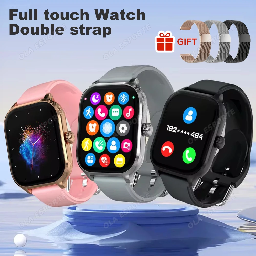 

Смарт-часы для мужчин и женщин, водонепроницаемые AMOLED-экраны, беспроводной вызов, мониторинг сердечного ритма, сна, спортивные часы на открытом воздухе, отслеживание калорий