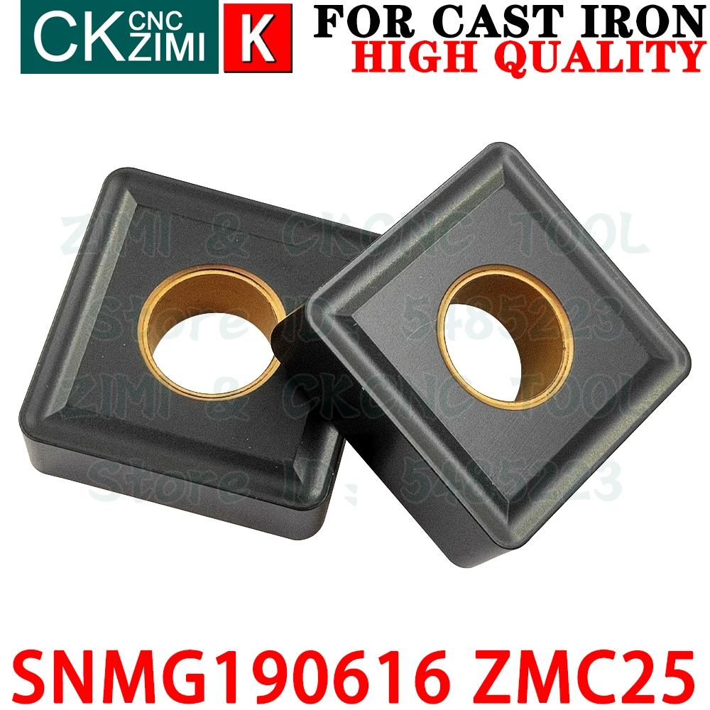 SNMG190616 ZMC25 SNMG 190616 ZMC25 SNMG644 เม็ดมีดคาร์ไบด์การปรับจูนภายนอกเครื่องมือแทรกเครื่องมือตัดกลึงโลหะ SNMG1906 SNMG 1906 CNC สำหรับเหล็กหล่อ