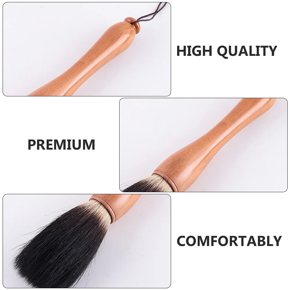 

Calligraphy Brush High-Quality Wooden Pen For Chinese Ink Painting Writing Student Stationary Solid Wood Handle