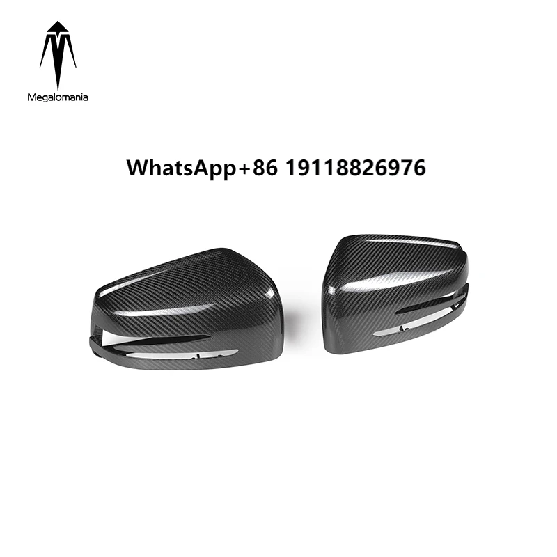 

Car Side Mirror Fit for benz C Class W204 OEM Style Dry Carbon Fiber Mirror Cover (H-048) Rear View Mirror