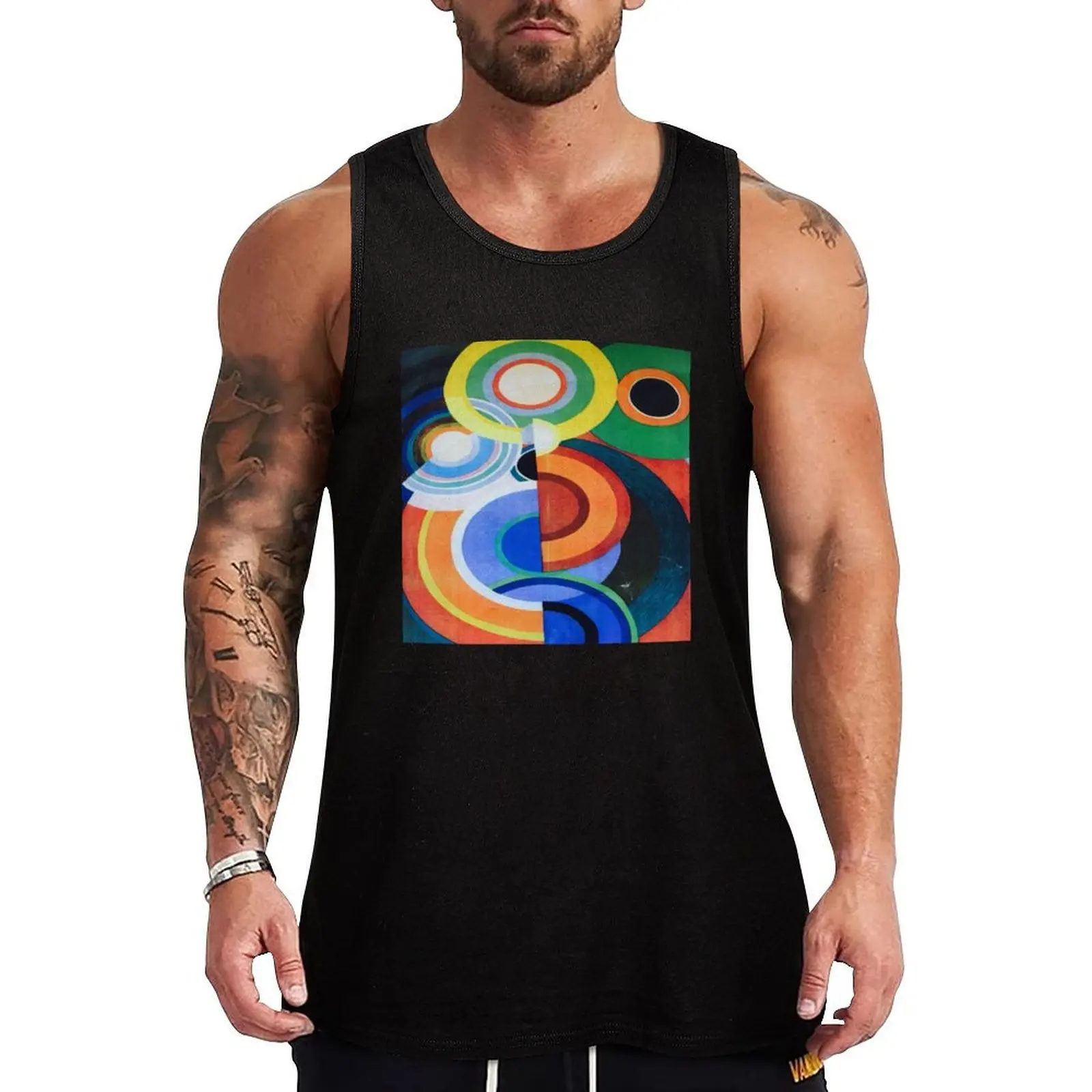 Sonia Delaunay: A Symphony in Color Tank Top Lightweight Sports Tank Top Quick Dry Sleeveless Tee