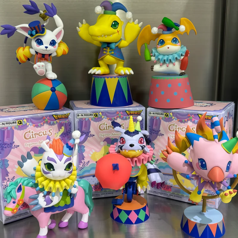 

Bandai Digimon цирковая серия слепая коробка аниме товары для украшения рабочего стола Коллекционная игрушка детский подарок-сюрприз