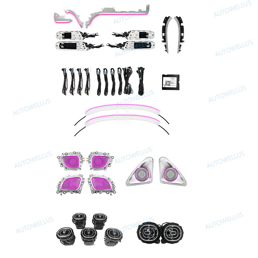 

Upgrade 64 Colors LED Car Interior Ambient Light for Mercedes Benz C-class W206 GLC X254 Atmosphere Strip Accessories