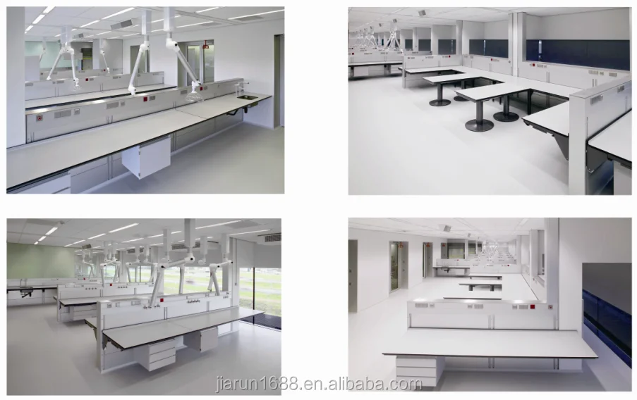 Lab Central Table For School Factory Customized Laboratory Test Stand Chemical Laminate Laboratory Working Table