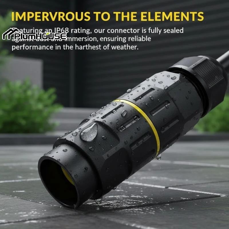1 Set Quick Connection 2/3 In 2/3 Out 2/3Pin Electrical Terminal Adapter Wire Connector IP68 Waterproof Cable Connector