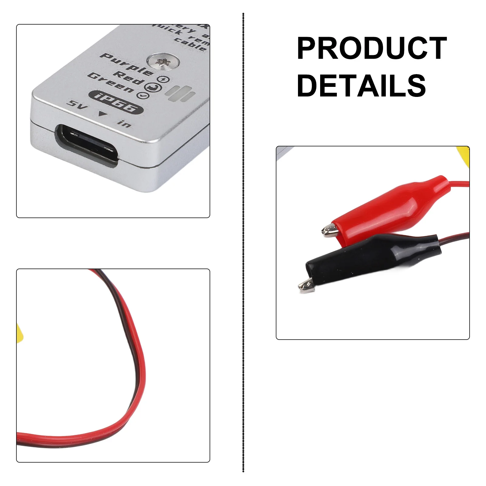 Battery Glue for Quick Release Cable IP66 Featuring Current Limiting and LED Status Lights for Electrolytic Battery Detachment
