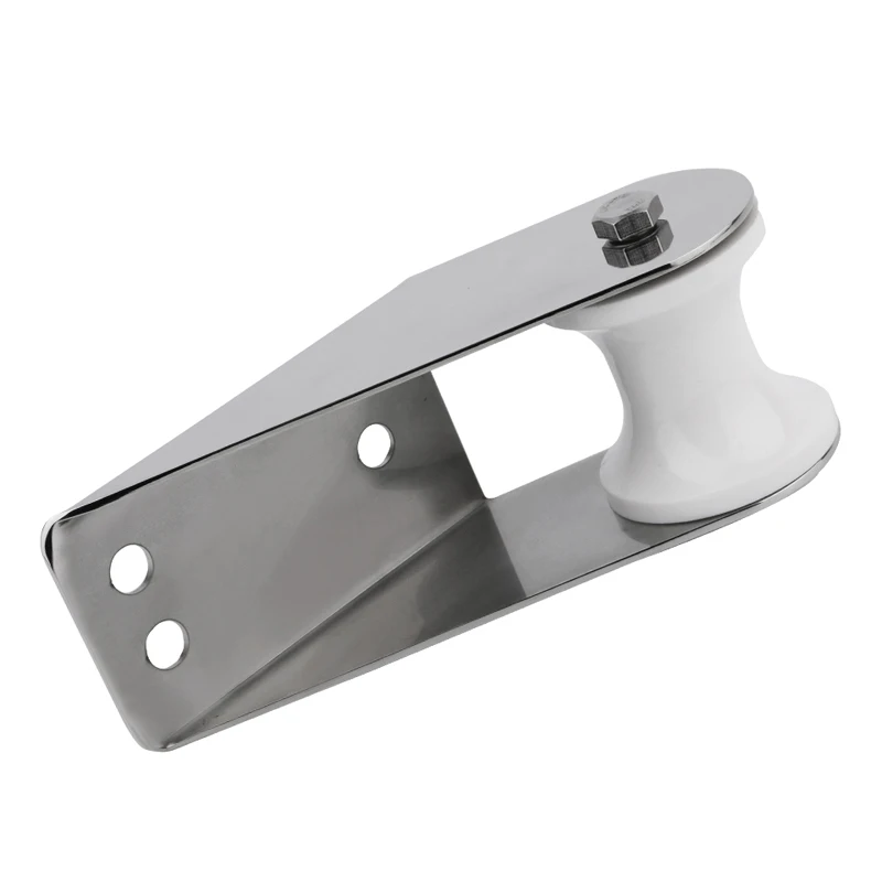 White Single Wheel Anchor Bow Roller 316 Stainless Steel Bow Roller for Marine Accessories