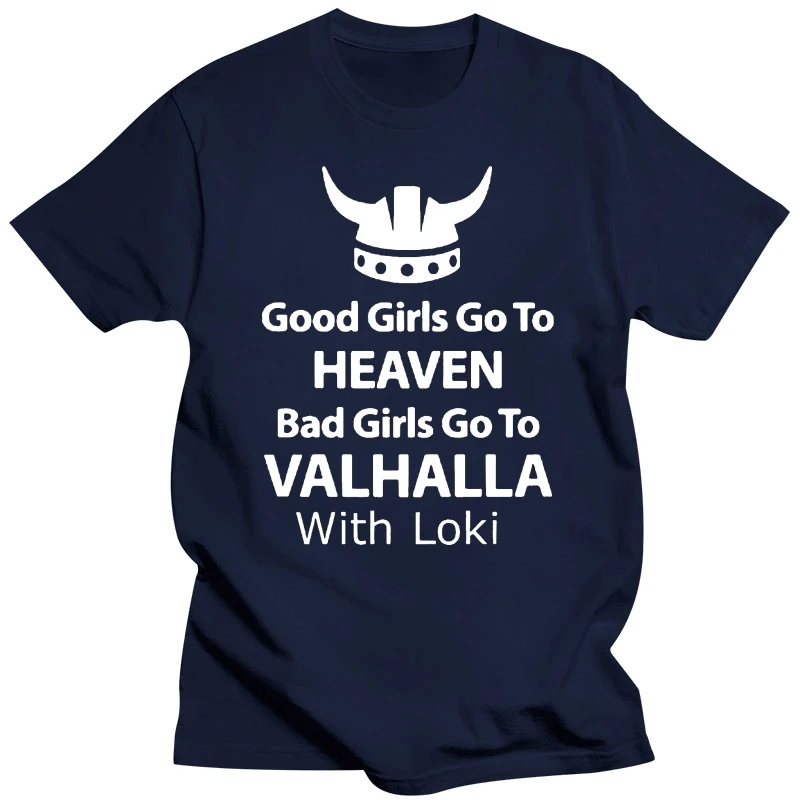 Bad girls go to Valhalla with Ragnar Women Tops & T-ShirtsShort Shirt Men Summer T-shirt newest T-shirt graphic tee