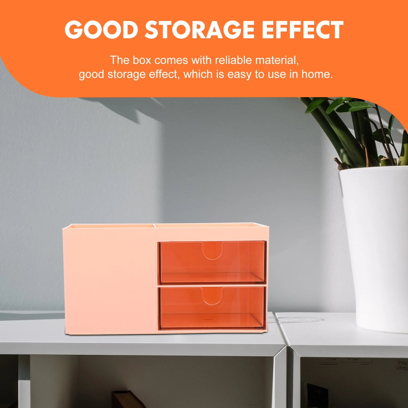 

Drawer Type Storage Box Lightweight Plastic Desktop Organizer For Cosmetics Makeup Vanity Bathroom Home Supplies