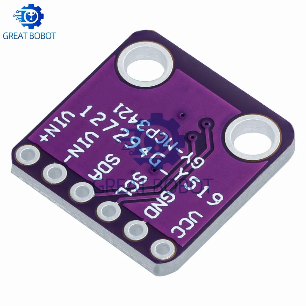 BS GY-MCP3421 MCP3421 I2C Delta-Sigma ADC Evaluation Module Board SOT23-6 for PICkit Serial Analyzer