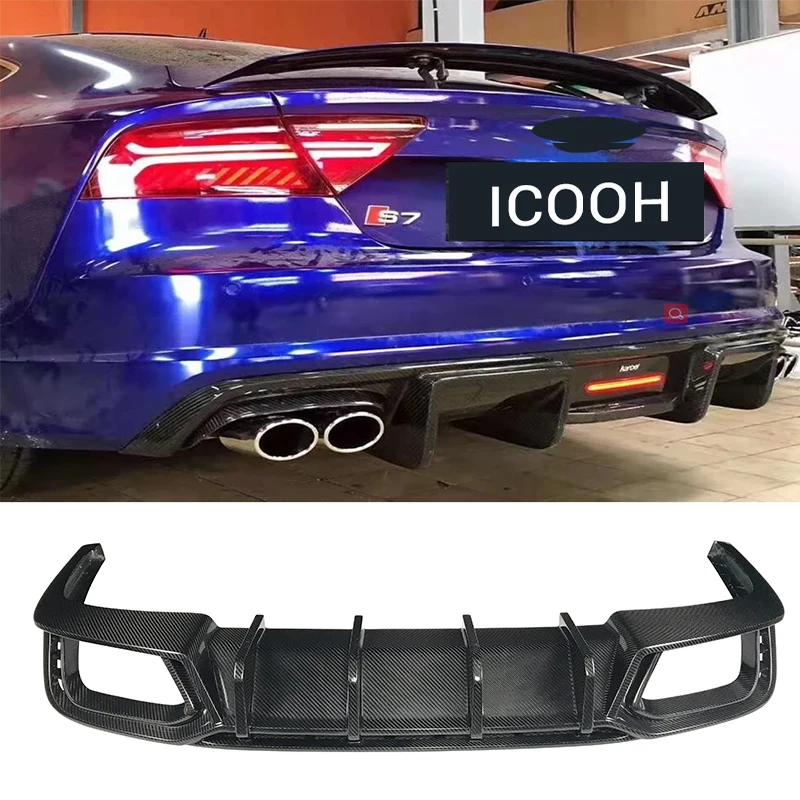 

factory making auto carbon fiber parts accessories rear diffuser for a3 a4 a5 a6 s3 s4 s5 s5 s6 s7 s8