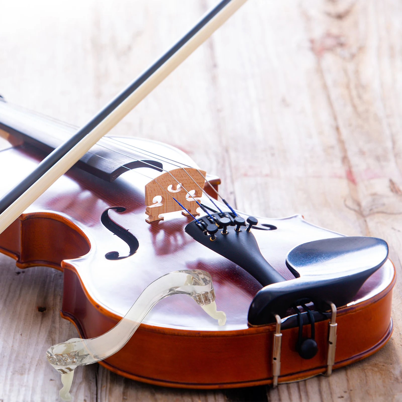 

Violin Shoulder Rest Transparent Acrylic 4/4 3/4 Size Adjustable Chin Rests for Violins Kids Neck Support Pad Accessories violin