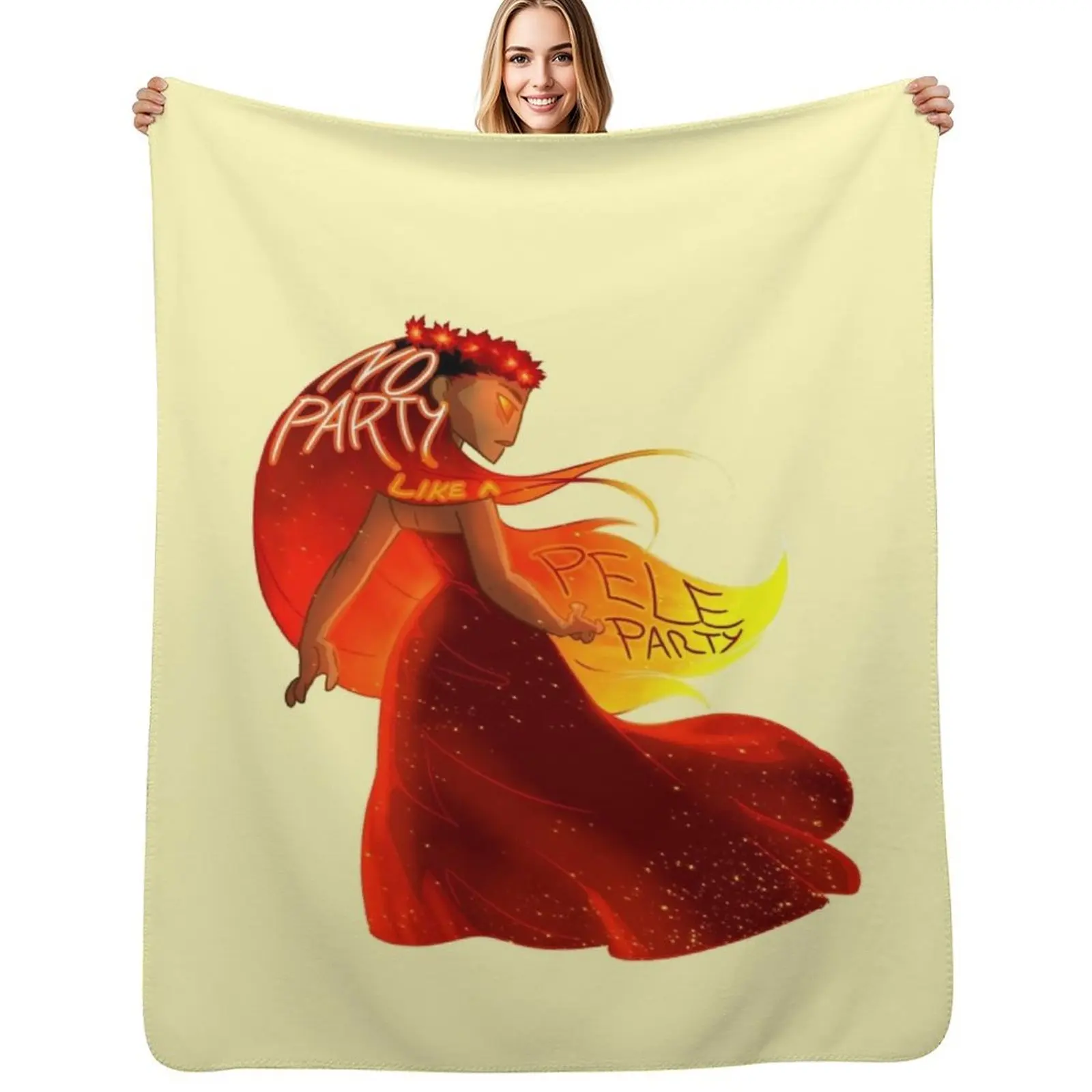 

No Party Like A Pele Party Throw Blanket Cozy Warm Blanket for Bed Room Decor