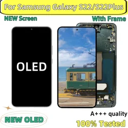 100% Super OLED Per Samsung Galaxy S22 S901 Display LCD Touch Screen Digitizer Sostituzione per samsung s22 + Plus S906 S906F/DS