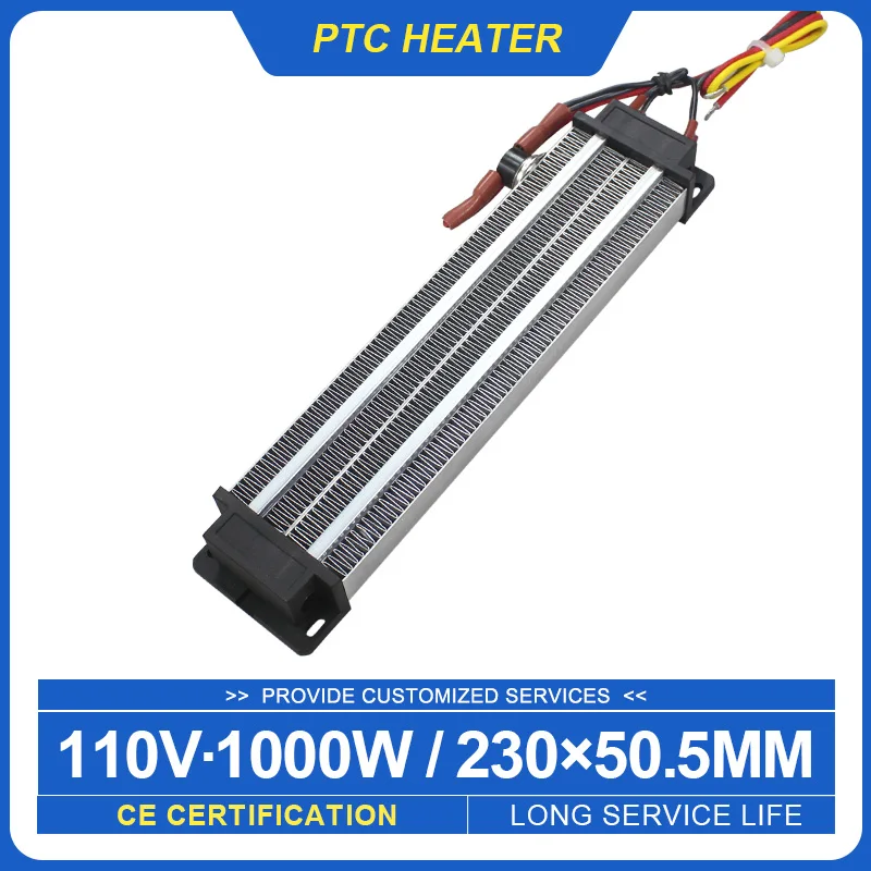 5Pcs 110V 1000V Insulated PTC Ceramic Air Heater Ptc Thermistor Heating Element Thermostat Incubator Controller