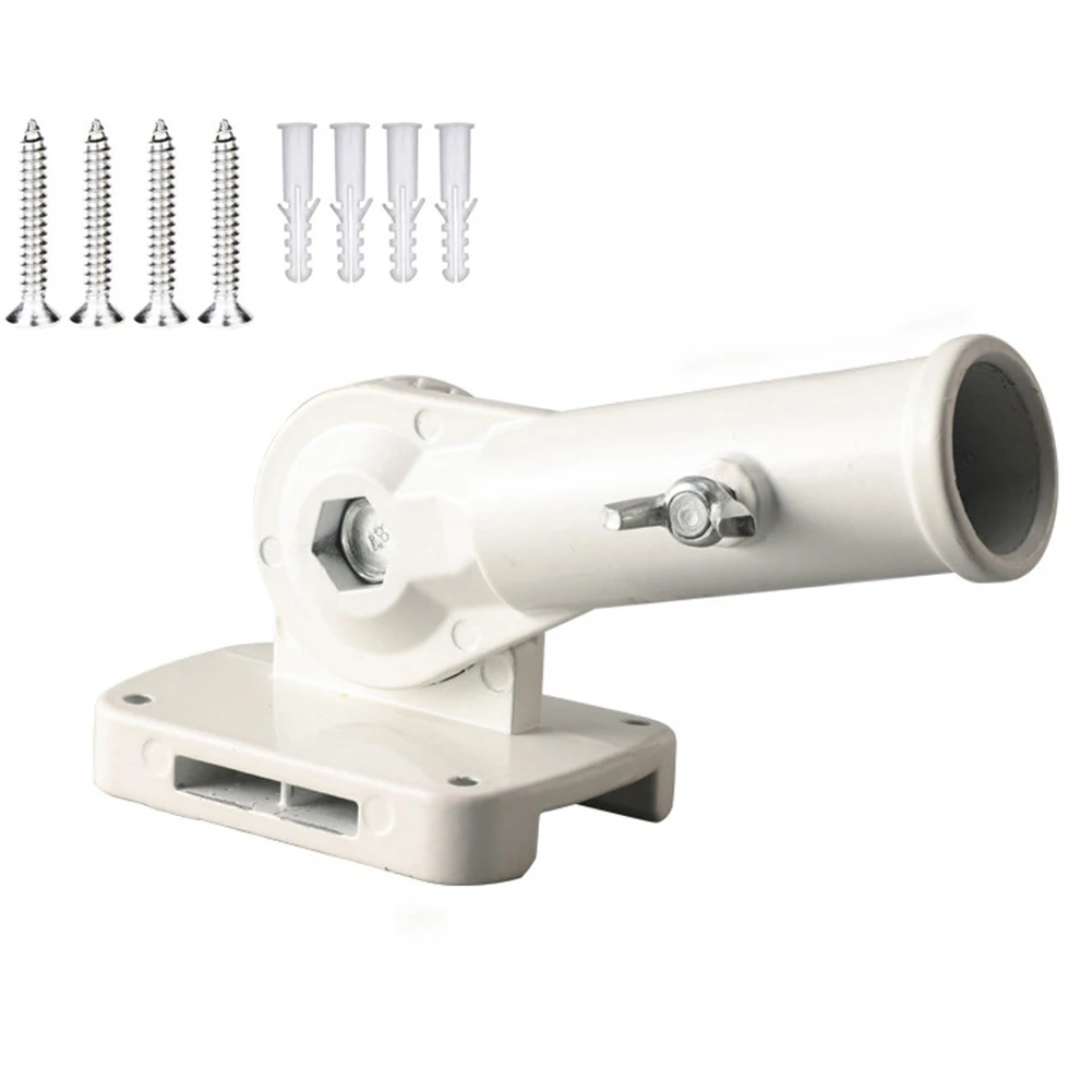 Home Decoration 180 Degree Adjustment Adjustable Flag Holder Clamp Mountable Secure Wall Mounting For Wall Installation