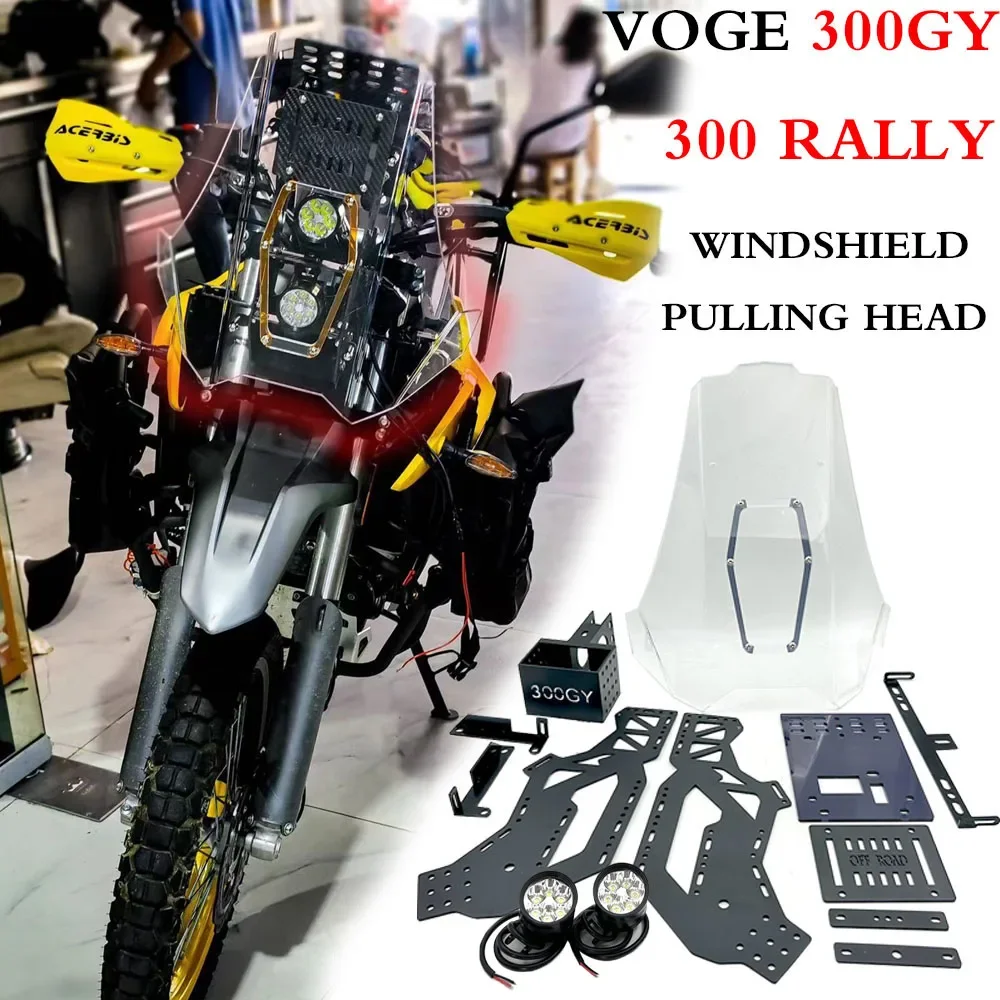 Motorcycle Front Headlight Bracket Head Light Holder Moto Upper Fairing Stay Indicators Parts FOR VOGE 300GY 300RALLY