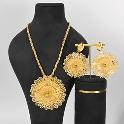 Dubai Fashion Woman Two-piece Set Long Luxury Woman Long Necklace Long Necklace Party Accessories Christmas Gift
