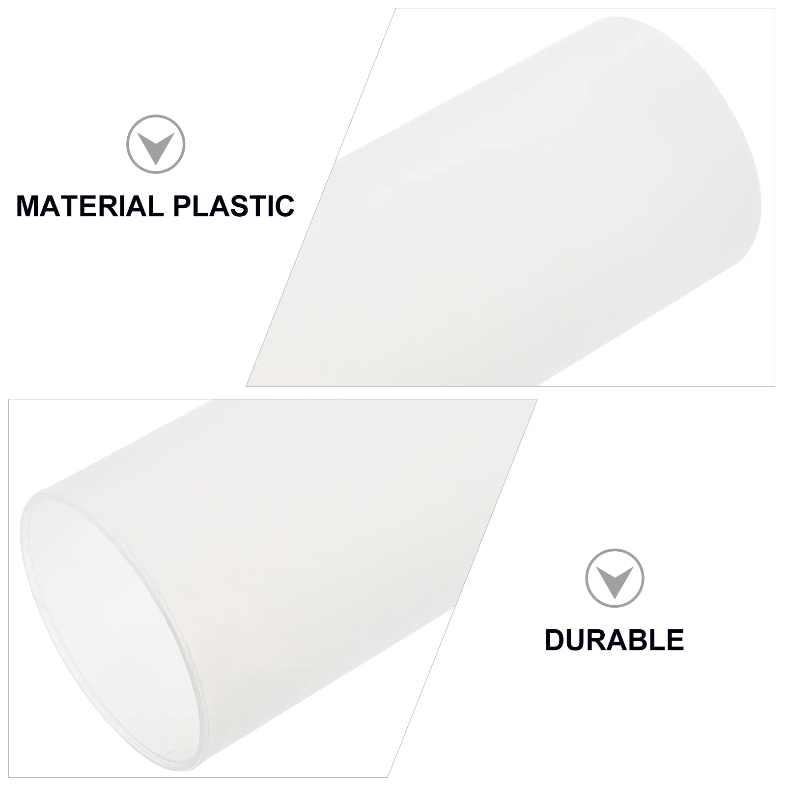 6Pcs Chic Plastic Protectors Professional Sturdy Tool Beautiful Light Enhancer White Cup Covers Covers