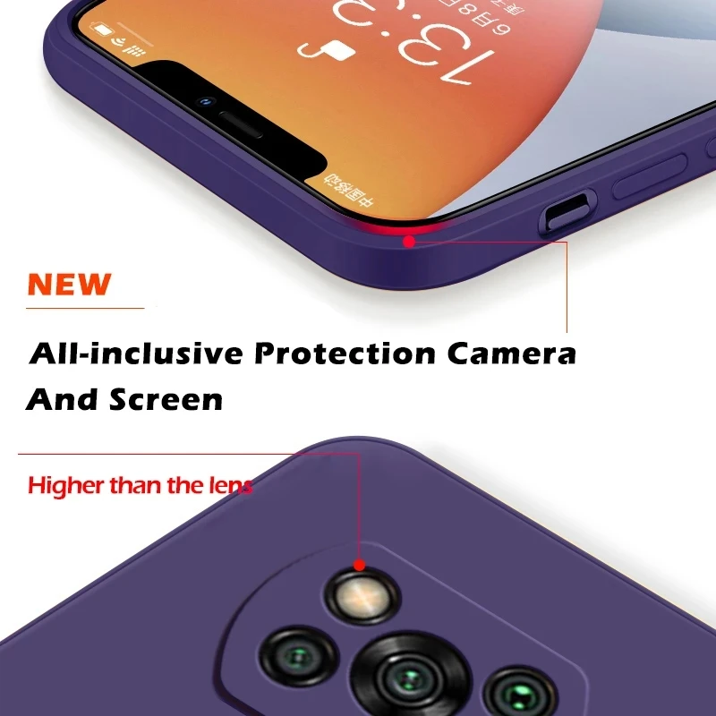 luxury Original Liquid Silicone Phone Case For Xiaomi Poco X3 X 3 Pro NFC X3Pro Pocox3 Pro Soft Cases For Poco x3 Pro Back Cover