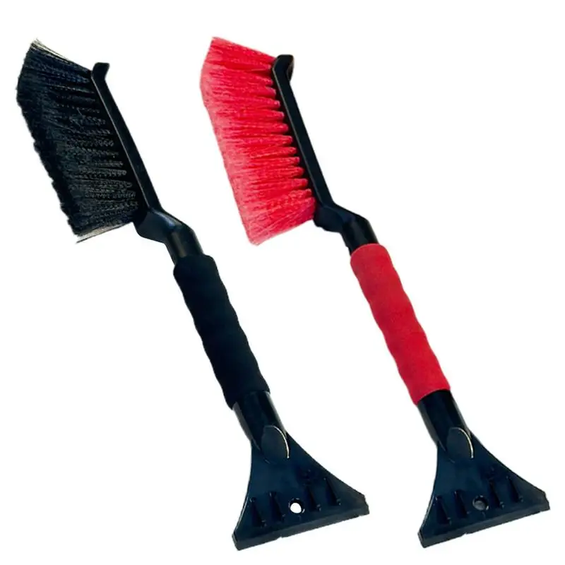 Cepillo para nieve y raspador de hielo para coche, raspador de ventanas para nieve y hielo, raspador de hielo para ventanas con agarre ergonómico de espuma, limpiador de nieve para coche