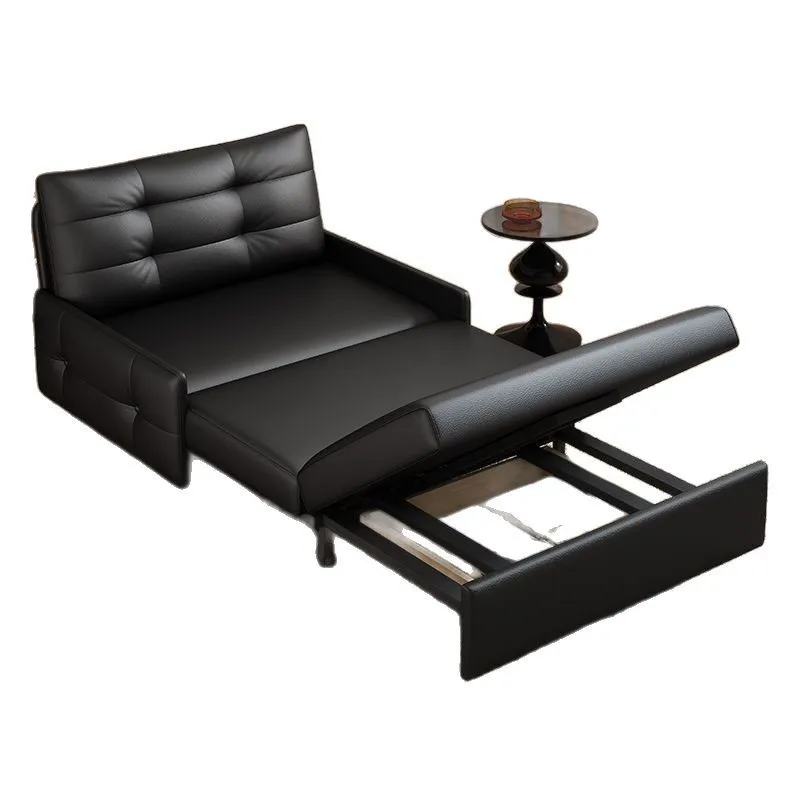 

Medieval foldable sofa bed dual-purpose small apartment living room study balcony multi-functional sliding storage sofa bed