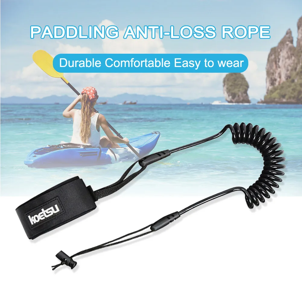 

Портативная доска для серфинга на каяке, завязанная веревка, черная практичная эластичная веревка для досок для серфинга, аксессуары для каяков