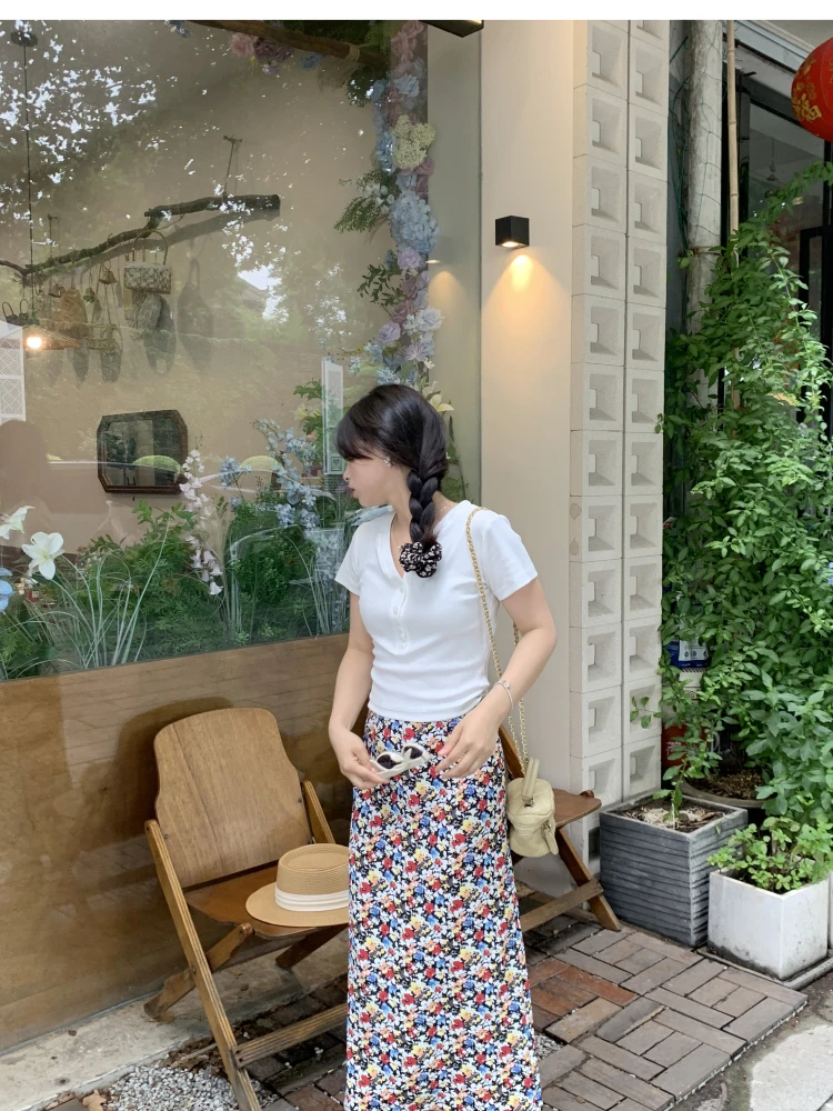 

Юбка с завышенной талией для похудения, маленький размер 50 XXS, в горошек, фасон «рыбий хвост», для офиса, длинная, из полиэстера